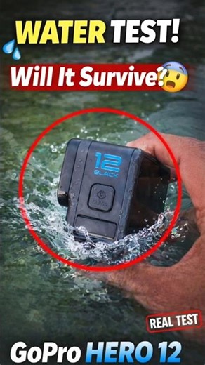 Water Test Gone Wrong? GoPro HERO 12 Reality Check! 🚨 ‪@GoPro‬ #goprohero12 #shorts