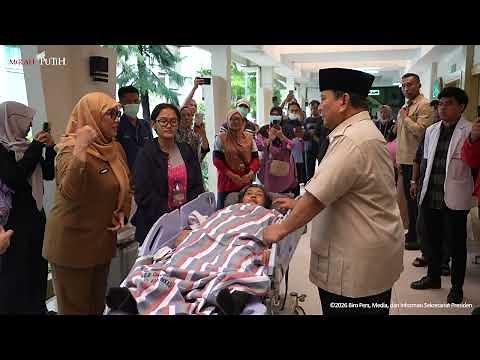 This morning, President Prabowo visited the victims of the train accident in Bekasi, April 28, 2026.