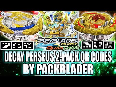DECAY PERSEUS P7 QR CODE GOLD DESTRUCTION BELFYRE B7 QR CODE ALL 2-PACK QR CODES BEYBLADE BURST APP