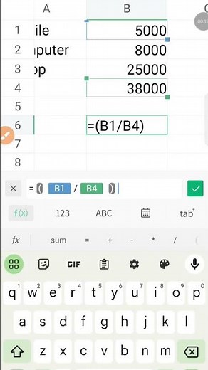 Divide Numbers in Excel #excel