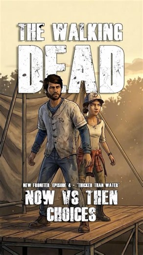 The Walking Dead S3E4 Telltale Choices Now Vs Then #thewalkingdead #telltalegames #kenny #clementine