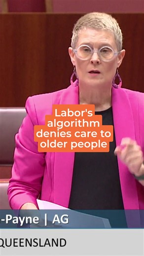 Today we've learned that the experts who designed the Integrated Assessment Tool to determine aged care support levels, had NO IDEA that Labor would be introducing an algorithm to automate decision-making. It's absolutely outrageous. Earlier this week I wrote to the Minister for Aged Care, calling on him to immediately reinstate human oversight in aged care assessments. Before the new Aged Care Rules came into effect on November 1, assessors were able to override the decisions of the Integrated 