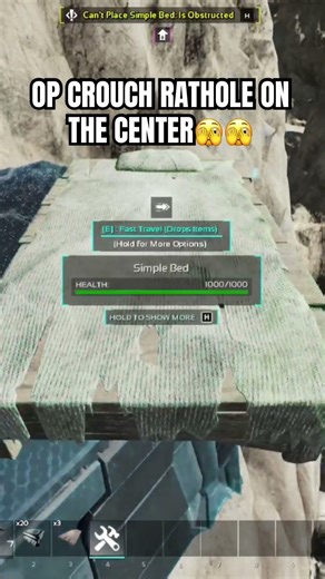 Crazy Crouch Rathole on The Center: Ark Survival Ascended