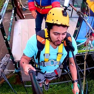 The floor falls out from under you on this extreme mountain swing. | Insider Travel