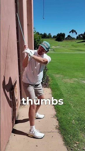 Wall Drill for Shallowing The Downswing #golfswing #golftips