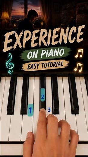 How to Play EXPERIENCE on Piano 🎹 | Easy Piano Tutorial with Numbers #shorts