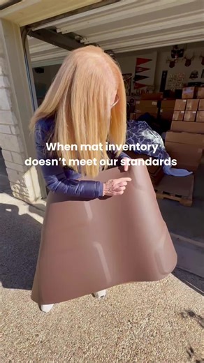 Engineering something that has never been done before comes with unexpected challenges. We spent an enormous amount of time in research and development to achieve the precise balance of comfort and support that defines MOREMAT. Each mat is made entirely of advanced polyurethane, formed with thousands of air pockets designed to absorb impact and protect joints. When a mat doesn’t meet our standards, it doesn’t get sold. And it doesn’t go to waste. One of the ways we handle imperfect inventory is 