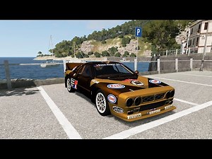 BeamNG.drive - Lancia 037 Rally Group B 1982 - Car Show Test Drive Crash . 4K 60fps.