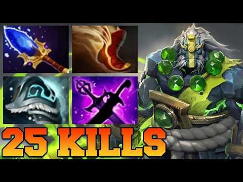 25 Kills Earth Spirit !! Earth Spirit Dota 2 Mid Carry Combo Pro Gameplay Guide 7.40