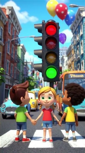 🚦 The Traffic Light Song #childrenssongs #baby #edukidstv