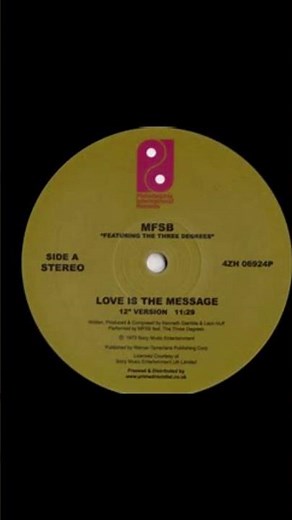MFSB - Love is the Message #disco #rnb #classicsongs