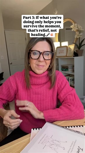 You don’t need more insight. You need a different internal experience. Most women I work with are doing everything they can to feel better. They’re managing moods, monitoring conversations, bracing for impact, trying to restore peace as fast as possible. That’s relief. And relief always depends on someone else changing. Healing is different. Healing increases your capacity to stay present without urgency. To feel without fixing. To pause without abandoning yourself. To stop playing God in situat