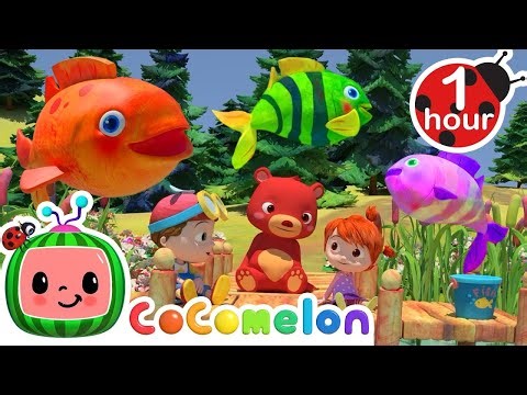 Rainbow Color Fish | 12345 Once I Caught A Fish Alive! | CoComelon Nursery Rhymes & Kids Songs