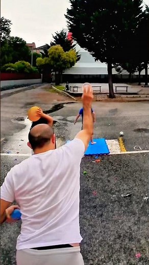 Trying to hit the target with a water ball 🔥🤣 #judolife #judo