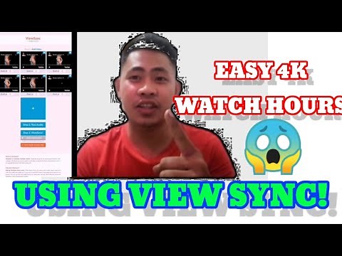 EASY 4K WATCH HOURS USING THIS TRICKS | |HOW TO USE VIEW SYNC | |