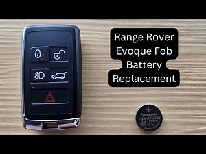 How To Replace Range Rover Evoque Remote Key Fob Battery 2019 - 2020