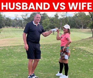 MEGA GOLF MATCH - HUSBAND VS WIFE #par4 #golf #golfer #masters #golfmates #golfvideos #golfaddict | Golfmates