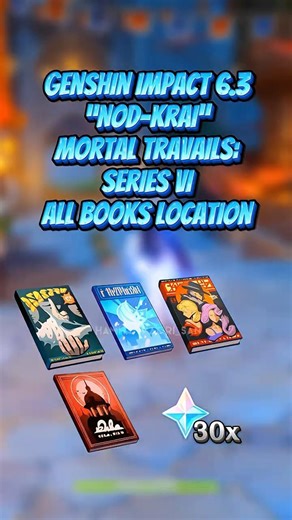 Nod-Krai | Mortal Travails: Series VI | All Books Location | Genshin Impact 6.3 #genshinguide
