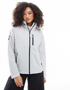 Helly Hansen Crew hooded midlayer sailing jacket 2.0 in grey | ASOS