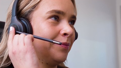 JLab GO Work Wireless On-Ear Headset, Gen 2, 55 Hours USB-C Dongle Connection & Noise-Canceling Mic
