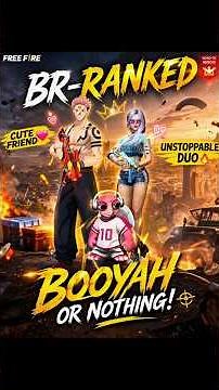 BR Ranked with Cute Friend 😍 | Unstoppable Duo 🔥”#shorts #freefire #ytfeedshorts #viral