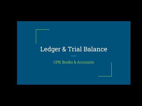 Ledger & Trial Balance Explained for Beginners | Accounting Basics