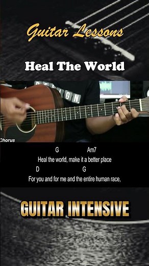 Heal the World - Michael Jackson | EASY Guitar Tutorial with Chords / Lyrics - Guitar Lessons