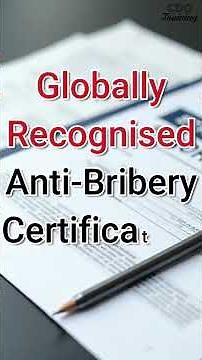 ISO 37001:2025 Lead Implementer Certification | Anti-Bribery Management | CDG Training