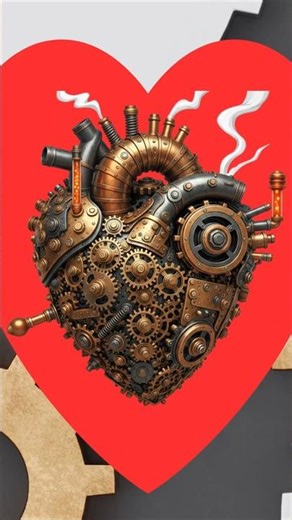 SteamPunk Heart Pump T shirt Design Intro | Vintage Gear Anatomy Graphic Tee #shorts #tshirt