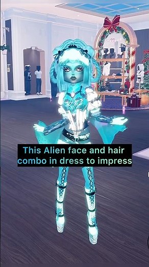 Styling Alien Face and hair in dress to impress | DTI #dresstoimpress #dti #roblox #robloxdressup