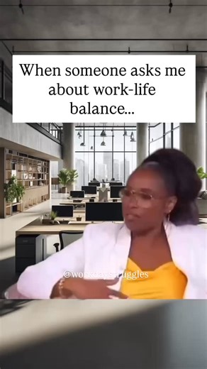 Balance? Never heard of her. Follow @workdaystruggles for more relatable and funny work memes. #9to5life #officelife #workhumor #worklifebalance #funnyworkmemes #workmemes #corporatehumor #relatablememes #workdaystruggles work life balance humor, funny work memes, relatable office jokes, corporate humor, panic at work, 9 to 5 struggle, burnout memes, funny workplace quotes, work stress memes | Workday Struggles
