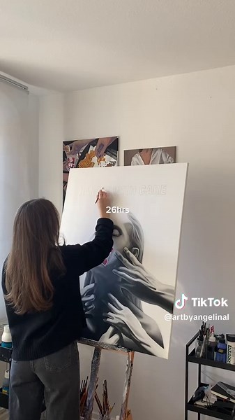 Complete Acrylic Painting Process with Time Estimates