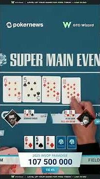 RUNNER RUNNER 😵 $25,000 Super Main Event! ‪@WSOP‬ #WSOPP2025