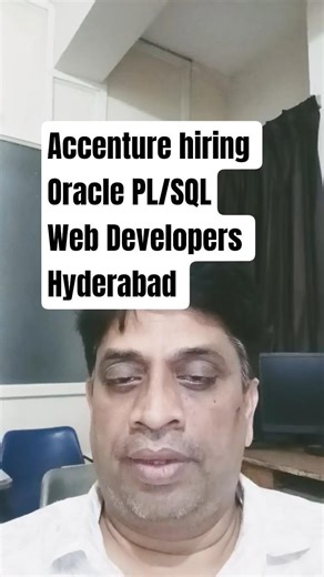 Accenture Web Developer Job 2026 🔥 PLSQL | Hyderabad | 2–5 Years Experience