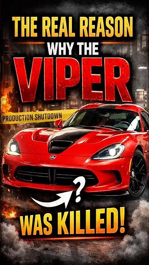 The Real Reason the Viper Was Killed! 😳🔥 #shorts #facts #hiddentruth #carhistory #v10 #automotive