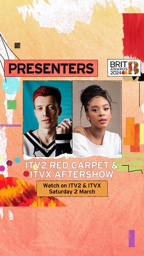 the fabulous Yinka Bokinni and Jack Saunders will be hosting the ITV2 Red Carpet & ITVX Aftershow on Sat 2 March power duo fr | BRIT Awards
