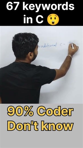 67 keywords in C programming 😲 || Keywords in C programming #shorts #update #coding