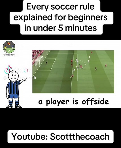 Every soccer rule explained for beginners in under 5 minutes. part 1 #football #Soccer #worldcup #worldcup2026