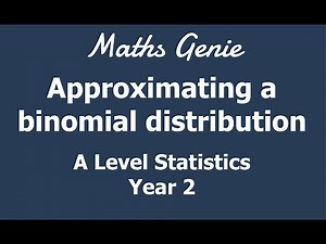 Approximating a binomial distribution