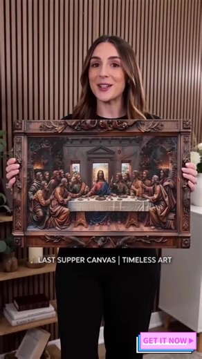 Last Supper Canvas Print Framed Western Wall Art, High-Quality for Living Room & Bedroom, Easy Hanging Pine Wood Frame, Wooden Wall Art #bedroomdecor #livingroomdecor #homedepotdecor #rusticdecor #atlluxurydecor #custompainting #westernhomedecor #metalwallart #sweethomedecor #modernhomefinds