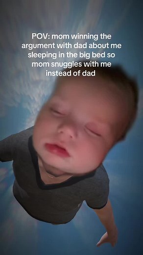 He loves the big bed hehe #baby #sleeping