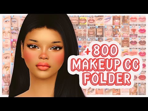 🔥 THE SIMS 4 MAKEUP CC | [800+] MY MAKEUP CC FOLDER ⭐ Sims 4 CAS FREE DOWNLOAD LINK #sims4 #ts4cc