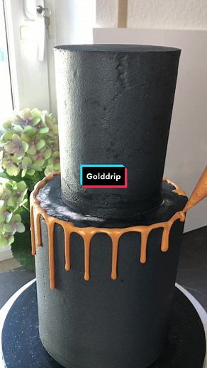 Gold Drip Cake Decorating: Recipe and Techniques
