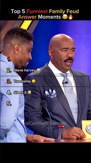 Top 5 Funniest Family Feud Answer Moments (Steve Was Speechless!) 😂💡
