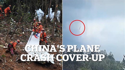 Beijing 'covered up March 2022 passenger plane suicide crash'