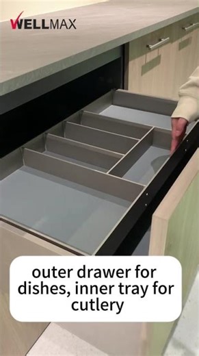Pull-Out Double Drawer Basket | Space-Saving Kitchen Hack #storagesolutions