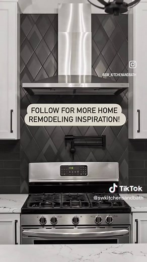 Stunning Matte Black Backsplash for Your Kitchen Remodel
