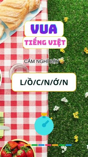 Vua tiếng việt | hãy ghép những chữ cái sau thành 1 từ có nghĩa #vuatiengviet #dovui #caudo #tracnghiem #cauhoi