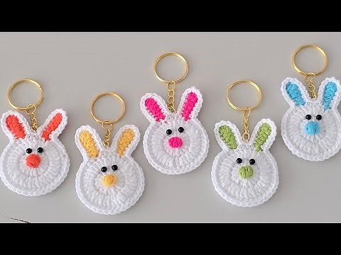 🐰 Master This SIMPLE Crochet Bunny Keychain Pattern for Beginners
