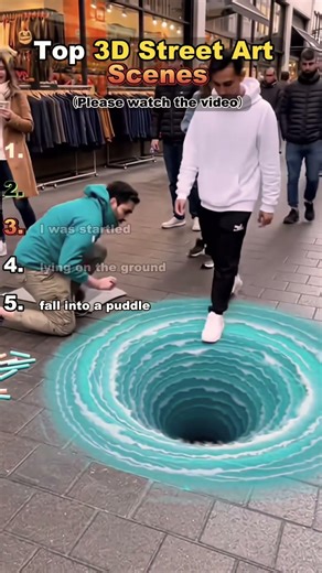Top 3D Street Art Scenes #top5 #illustration#art #digitalart#procreate#tattoo